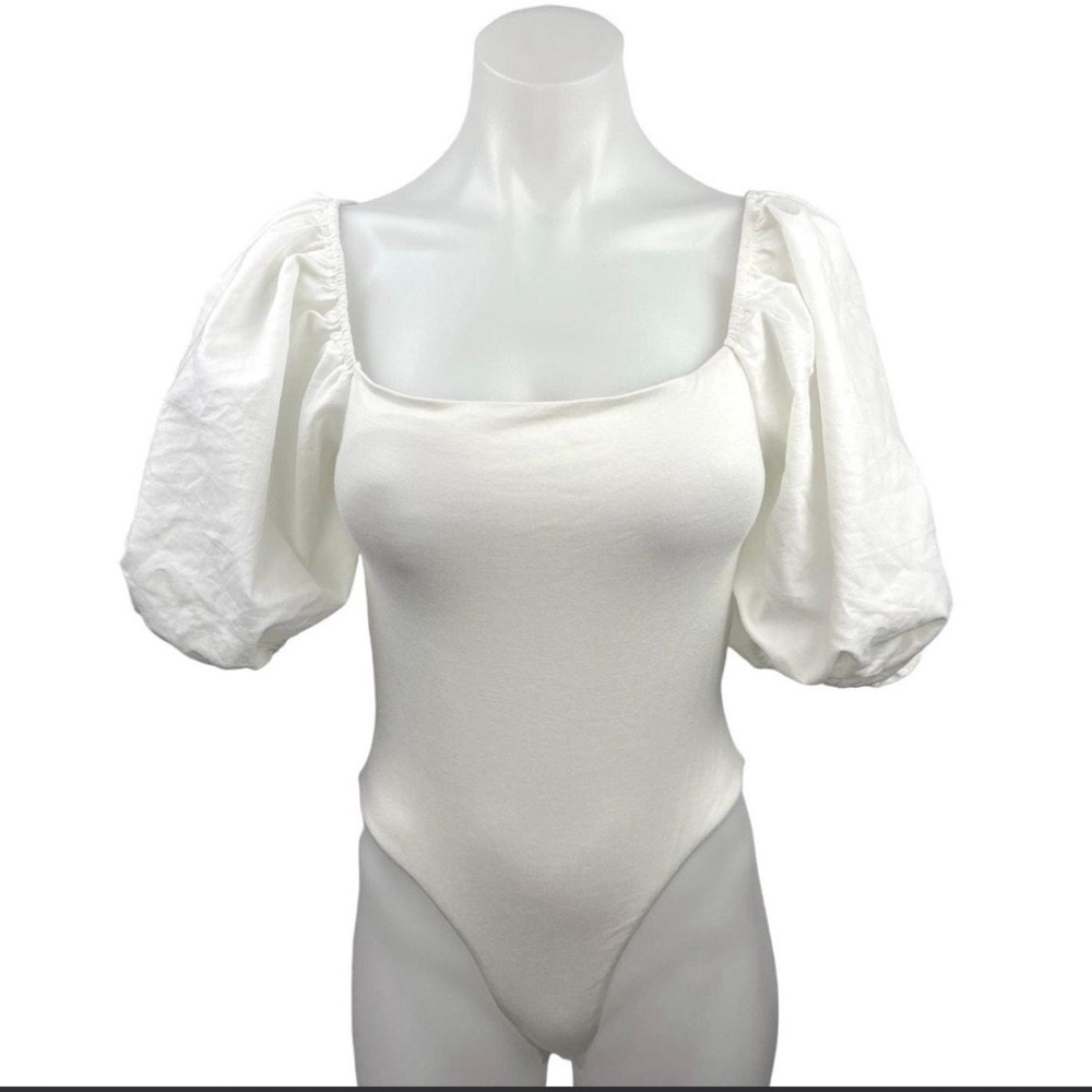 Sabo Skirt White Puff Sleeve Bodysuit